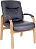 Black Leather Visitor Chair