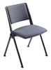 Pinnacle Black - Upholstered Stacking Chair - Fabric