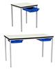 Classroom Tables With Tray Drawers - PVC Edge