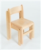 Set Of 2 Natural Wood Stacking Classroom Chair