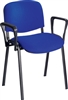 Fabric Stacking Chair With Arms
