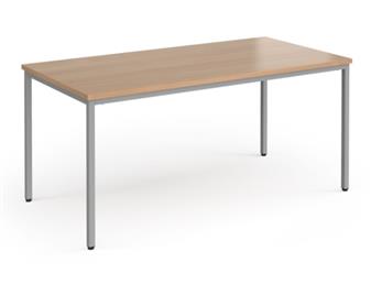 Multi-Purpose Table - Silver Frame - Rectangular - Beech thumbnail