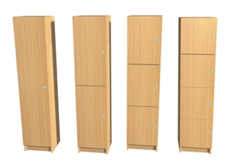 Wooden Lockers - 1800mm High thumbnail