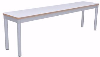 Enviro Dining Bench -White thumbnail