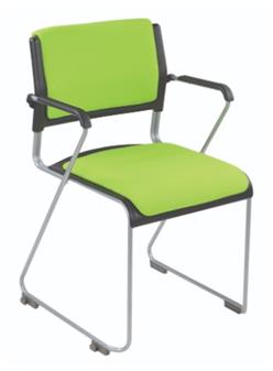 Twilight Stacking Armchair With Upholstered Seat & Back thumbnail
