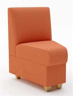 BRSM Concave Segment Seat With Optional Tapered Wooden Feet thumbnail