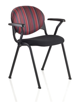 Prima 4 Leg Chair Shown With Optional Arms thumbnail