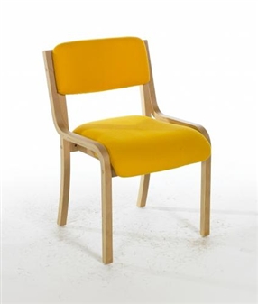 SPINX Light Beech Wooden Conference / Meeting Room Chair - Vinyl thumbnail
