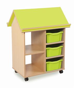Book House With 3 Double Trays - Lime thumbnail