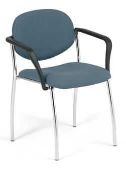 Gloucester Chair With Soft PU Arms & Optional Bright Expoxy Chrome Frame thumbnail