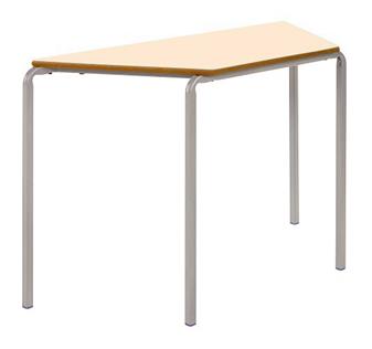 Crush Bent Trapezoid Classroom Table, Maple Top & MDF Edge thumbnail
