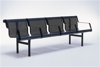 Samson 4 Seater Beam Shown In Midnight Blue With Inner & Outer Arms thumbnail