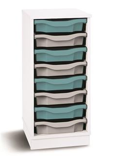 White 8 Single Tray Storage  thumbnail