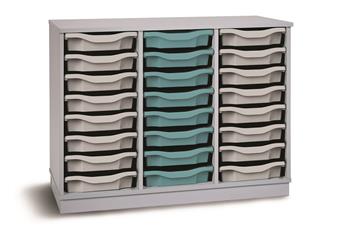 Grey 24 Single Tray Unit 3 Columns thumbnail
