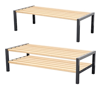 Double Sided Cloakroom Benches (Showing With & Without Shoerack) thumbnail