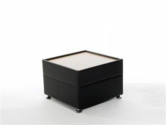 DOLFIN Reception Coffee Table With Wooden Top - Vinyl thumbnail