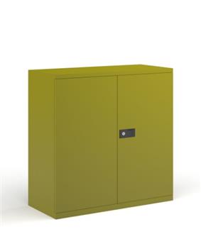 1000 High Stationery Cupboard - Green  thumbnail