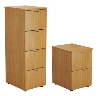 Start 2 & 4-Drawer Filing Cabinets - Nova Oak thumbnail