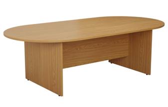 2.4m Wide Meeting Table - Oak thumbnail