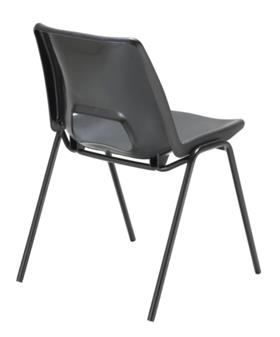 Next Day Delivery Stacking Plastic Chair - Black thumbnail