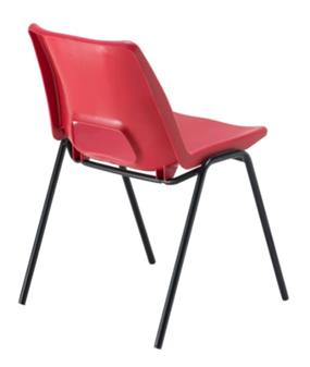 Next Day Delivery Stacking Plastic Chair - Red thumbnail