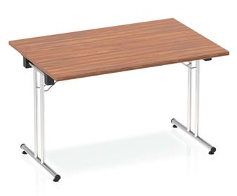 IMP Rectangular Folding Table - 1200w x 800d - Walnut thumbnail