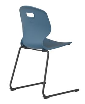 Arc Reverse Cantilever Chair - Blue Steel thumbnail