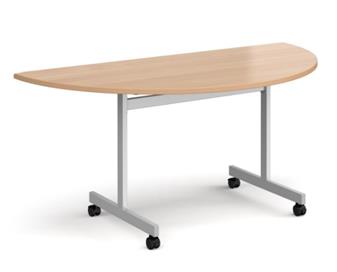 Strata Fliptop Table - Semicircular - Beech thumbnail