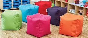Cube Bean Bag Seats - Set of 6 thumbnail