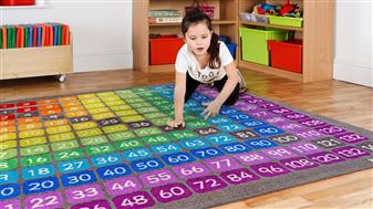 100 Square Multiplication Grid Carpet thumbnail