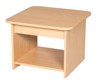 600mm Premium Square Coffee Table With Shelf thumbnail