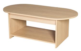 D-End Premium Coffee Table With Shelf thumbnail