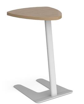 Libby Laptop Shield Table - Oak Top White Frame thumbnail