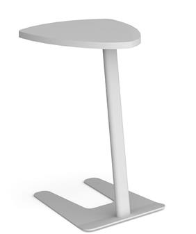 Libby Laptop Shield Table - White Top White Frame thumbnail