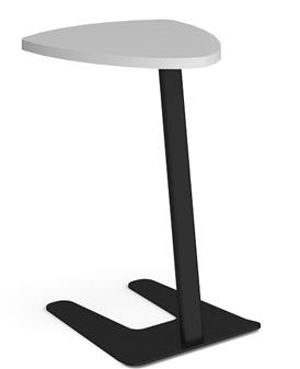 Libby Laptop Shield Table - White Top Black Frame thumbnail