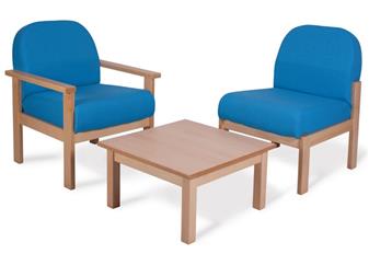 Felix Deluxe Woodframe Seating + Square Table thumbnail