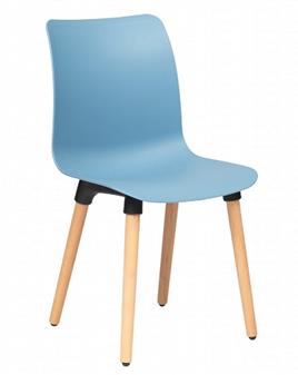 Remy Wooden Leg Poly Seat Chair thumbnail