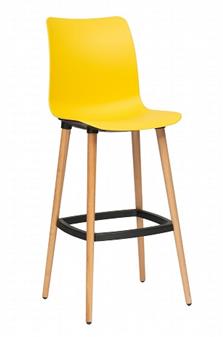 Remy High Stool Wooden Leg Poly Chair thumbnail