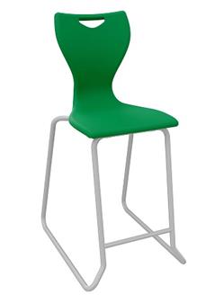 EN Classic Skid Base Poly High Chair Bottled Green thumbnail