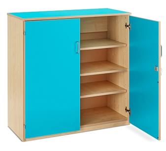 Bubblegum Cupboard MAP1000C 1 x Fixed Shelf & 2 Adjustable Shelves Cyan thumbnail