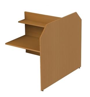 Study Carrel - Straight Edges - Double Sided Add-On Unit thumbnail