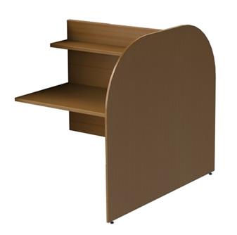Study Carrel - Rounded Edges - Double Sided - Add-On Unit thumbnail