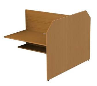 Wide Study Carrel - Double Sided - Add-On Unit thumbnail