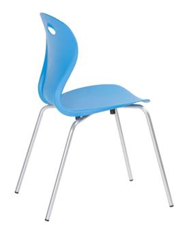 Lotus 4 Leg Chair - Sky Blue thumbnail
