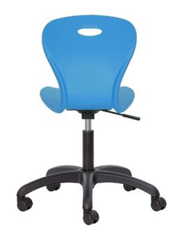 Lotus Task Chair - Sky Blue - Back View thumbnail