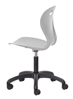 Lotus Task Chair - Grey - Side View thumbnail