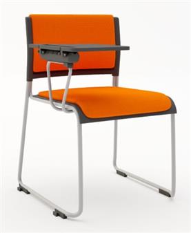 Twilight Chair With Writing Tablet - Upholstered Seat & Back - Vinyl thumbnail