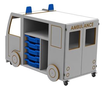 Ambulance Mobile Storage Blue Gratnell Trays x 5 thumbnail