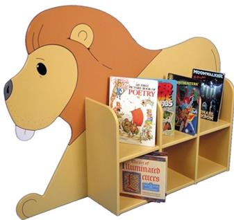 Animal Themed Double Sided Book Storage - Lion thumbnail