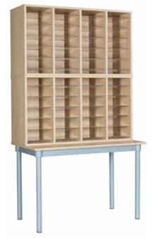 48 Space Pigeon Hole Unit With Table thumbnail